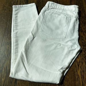 White J Crew Toothpick Jeans
